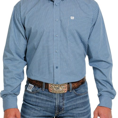 Men's Slate Blue Button Down Shirt