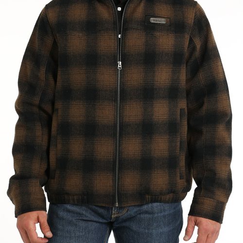 Men's Plaid Trucker Jacket