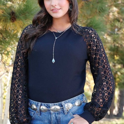 Ladies Black Blouse