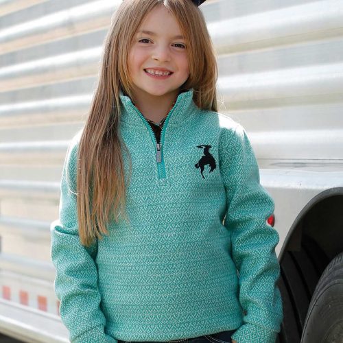 Girls Bucking Horse Pullover