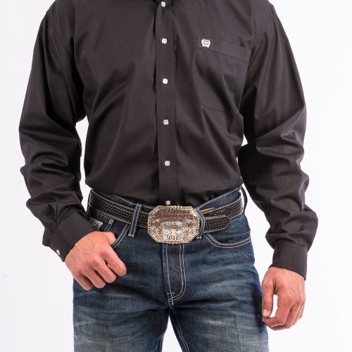 Men's Black Button Down Shirt