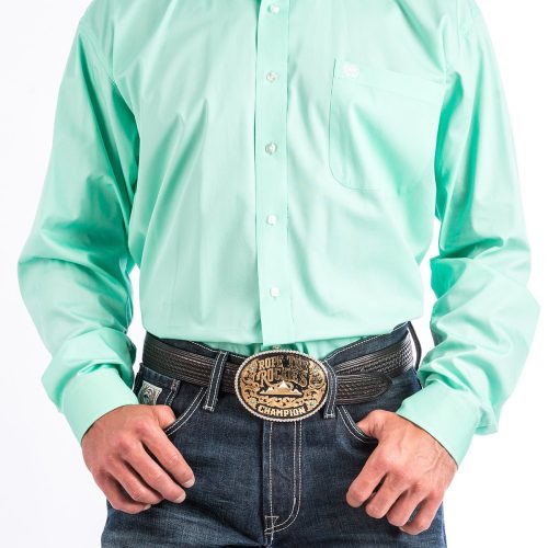 Men's Mint Button Down Shirt