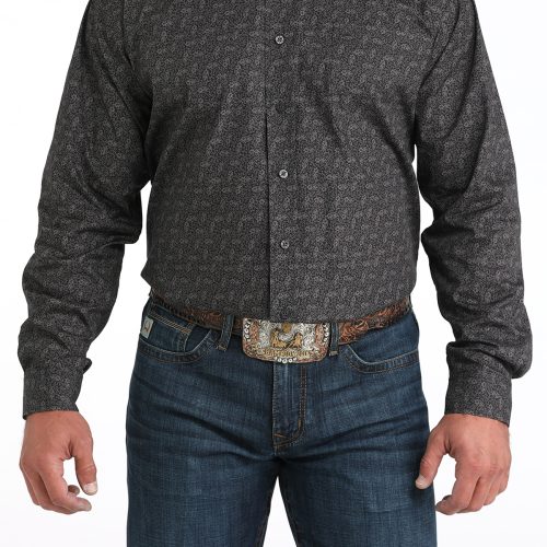 Men's Black Button Down Shirt